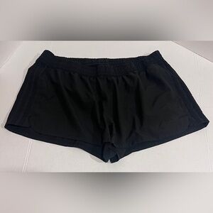 Adidas Areoready Women's Athletic Black Shorts/Logo Breathable Elastic Waist XL